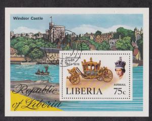 Liberia # C221, Queen Elizabeth Coronation 25th Anniversary Used, 1/2 Cat.