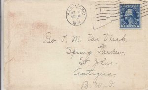 1914, Akron, OH to St. John, Antigua, See Remark  (29134)