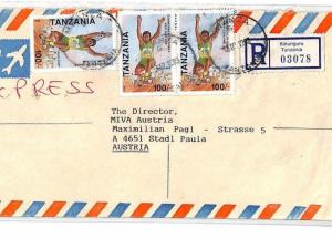 Tanzania *KATUNGURU* Registered MISSIONARY Air Cover MIVA Austria 1993 CF74