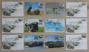 2022 war in Ukraine maximum cards & envelopes with stamps The weapon of victory