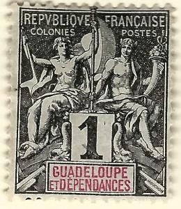 Guadeloupe SC #27 French Colony Fine Used hr.....Make me an Offer!