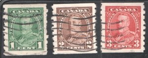 CANADA #228-230 VF, Used CV 4.85  ...   1150216