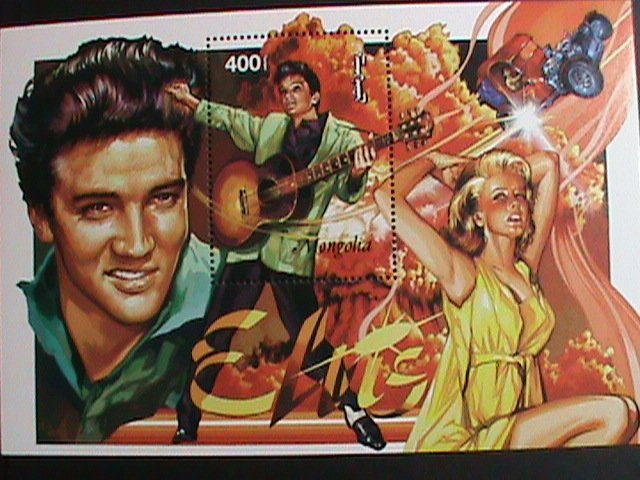 MONGOLIA STAMP-1995 SC#2231 ROCK & ROLL MOVIE STAR ELVIS PRESLEY MNH S/S   VF