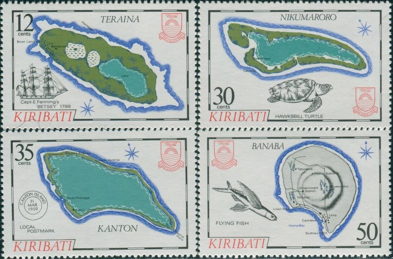 Kiribati 1984 SG215-218 Islands set MNH