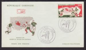 Gabon C155 Soccer U/A FDC