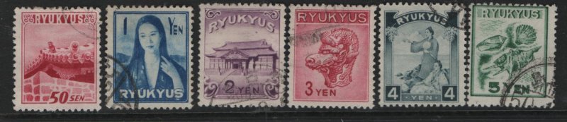 RYUKYU 8-13   USED  TILE ROOFTOP SET 1950
