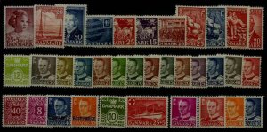 Denmark MNH lot 1949-52 SCV90+