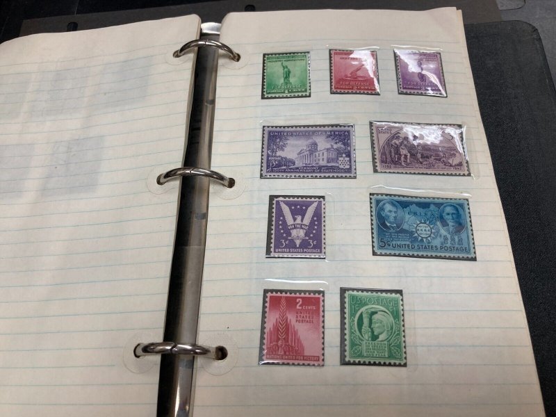 *UNITED STATES  1920'S-1950'S COLLECTION OF 240 DIFFERENT MOST MINT IN BOOK D134