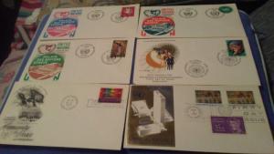 UN GENEVA FIRST DAY COVER LOT 43 FDCS (3 ny fdcs); $90