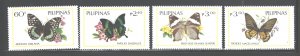 PILIPINAS 1984  BUTTERFLIES #1693 - 1698  MNH