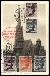 Austria Germany 1930 Graf Zeppelin Si68 Deutschlandfahrt GOERLITZ 18 Flown 99795