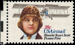 U.S. Scott # C99  1980 28c multi Photo;   Blanche Stuart Scott ; TAGGED mint-...