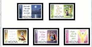 St Helena 631-35 MNH 1994 Christmas