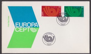 NORWAY - 1973 EUROPA - 2V FDC