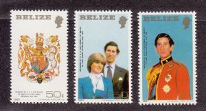 Belize Scott #548-550 MNH