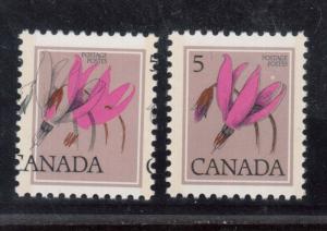 Canada #710 Mint Dramatic Design Shift Variety