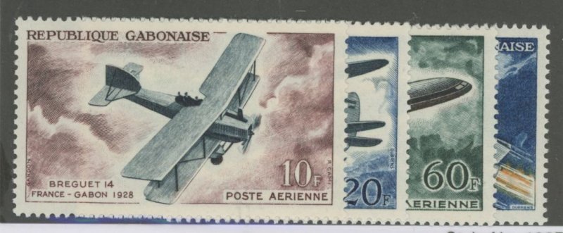 Gabon #C7-C10  Single (Complete Set)