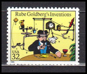 3000f 32c Goldberg's Inventions Very Fine MNH V2500