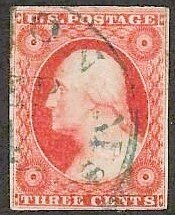 United States -#11 Very light Cancel- Excellent strike- Quality Stamp