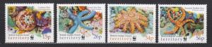 Britain Indian Ocean Territory - 2001 WWF Fauna Sc# 231/234 - MNH (739N)