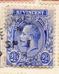 St Vincent 1921 Early Issue Fine Used 2.5d. 140089