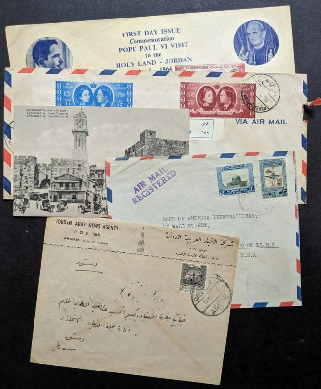 EDW1949SELL : JORDAN 4 interesting covers & 1 Picture Post card.