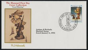 Antigua 1581 FDC \Good Hunting\ Hummel Cover, Rabbit