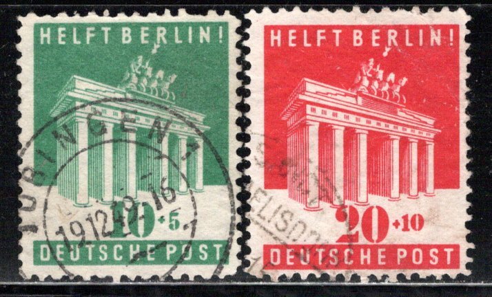 Germany Deutsche Post Scott # B302 - B303, used