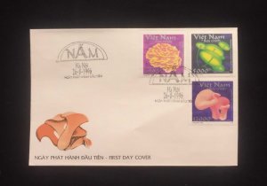 C) 1996. VIET NAM. FDC. MULTIPLE MUSHROOM PAINTING STAMPS. XF