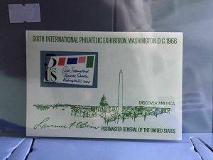 U.S.A 6th International Philatelic Exhibition 1966 MNH stamp sheet R26943