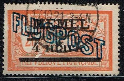 Memel, Scott#C5 used, Type Merson Surcharged and Overprinted 'MEMEL'