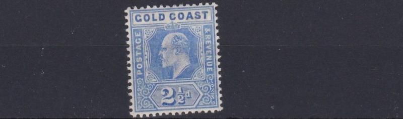 GOLD COAST   1907 - 13      SG 62    2 1/2D   BLUE     MH   