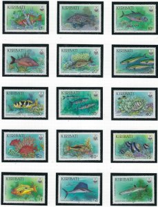 Kiribati 540-54 MNH 1990 Marine Life (ak4052)