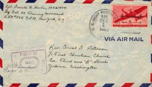 United States A.P.O.'s 6c Transport 1943 U.S. Army Postal Service, A.P.O. 536...