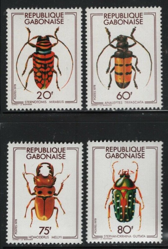 Gabon 1978 Insects set Sc# 404-07 NH