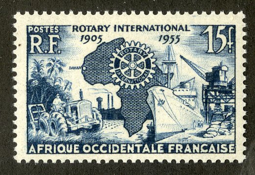 FRENCH WEST AFRICA 64 MNH SCV $2.40 BIN $1.25 ROTARY