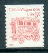 2452D 5c Circus Wagon Fine MNH Dry Gum