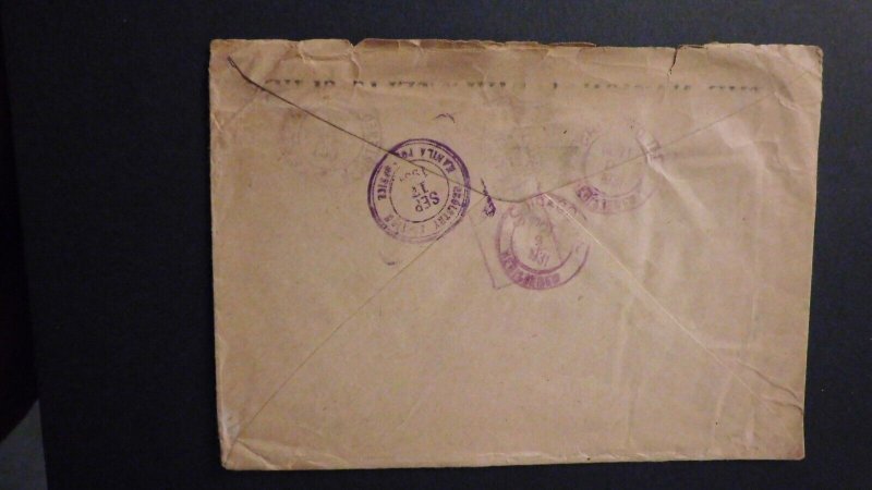 1931 Registered Philippines Cover Manila to Sterling IL USA National Philatel