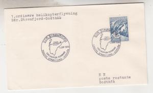 GREENLAND, 1965 Helicopter FlIght cover STROMFJORD to GOTHAB