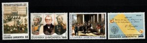 GREECE SG1965/8 1994 150th ANNIVERSARY OF CONSTITUTION MNH