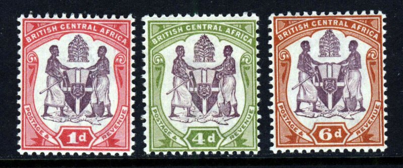 BRITISH CENTRAL AFRICA 1901 The Complete New Colours Set SG 57d to SG 58 MNH