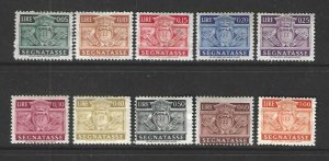 San Marino J65-J74   Mint  SCV $2.50