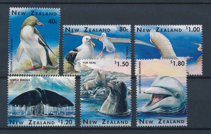 [111887] New Zealand 1996 Birds v�gel oiseaux marine life  MNH