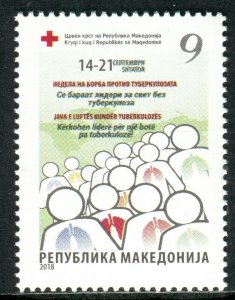 191 - MACEDONIA 2018 - Red Cross - Tuberculosis - MNH