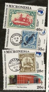 Micronesia #21,C4-6 MNH cpl set stamps