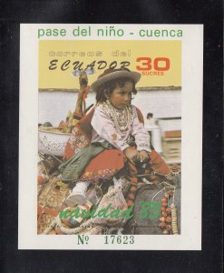 Ecuador Scott #1107-1110 Includes S/Sheet MNH Note