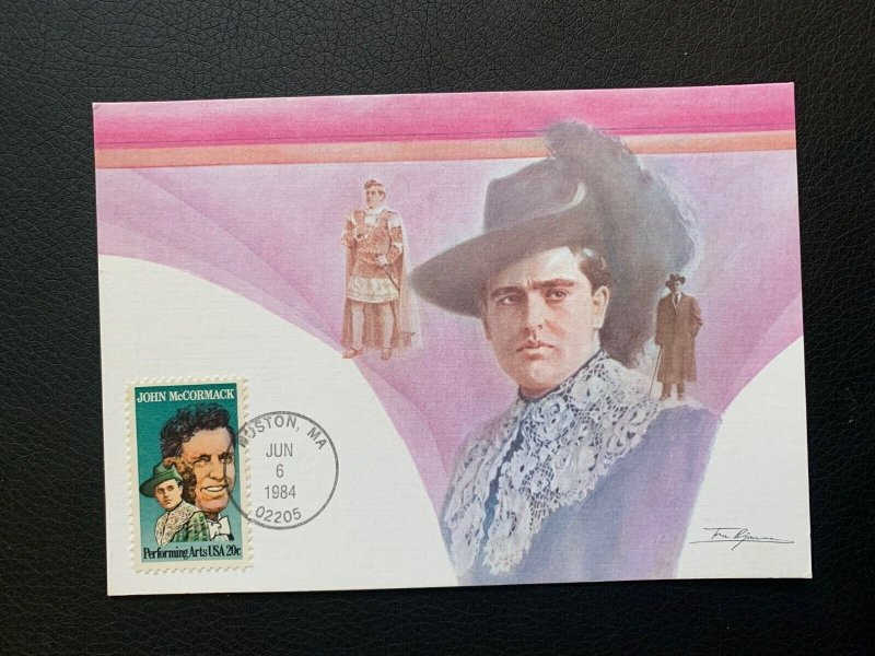 US FDC Maximum Card Scott 2090 John McCormack. 