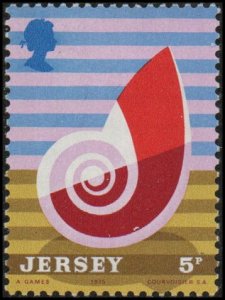 Jersey 124 - Mint-H - 5p Sea Shell (1975)