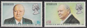 Seychelles 321-322  Sir Winston Churchill 1974