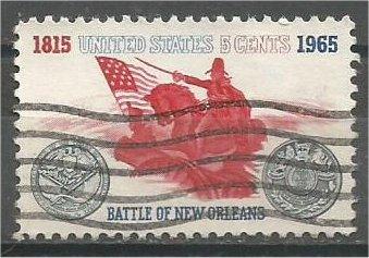 UNITED STATES, 1965, used 5c Battle of New Orleans Scott 1261